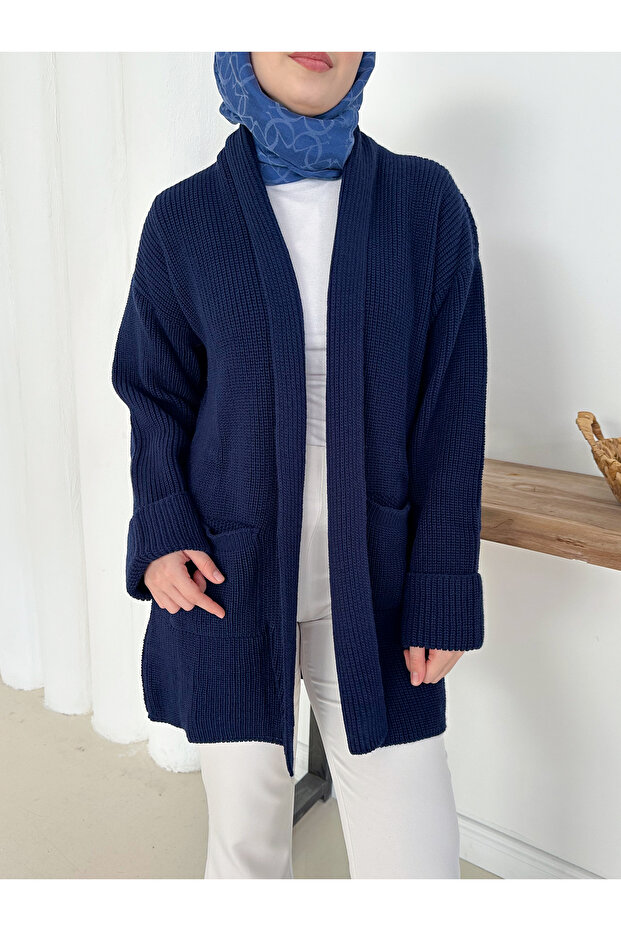 Triko Hırka Şık & Rahat Düğmesiz - 4