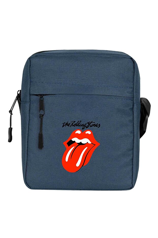 Rolling Stones Shoulder Bag Navy Blue Color