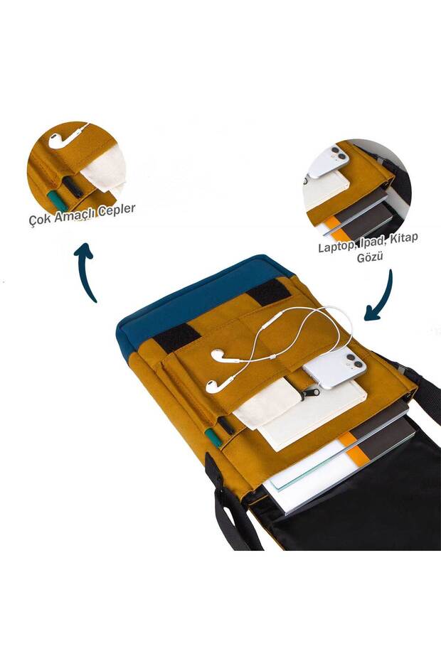 Red Dead Redemption 2 Red Text Heybe Çanta Sarı Renk - 6