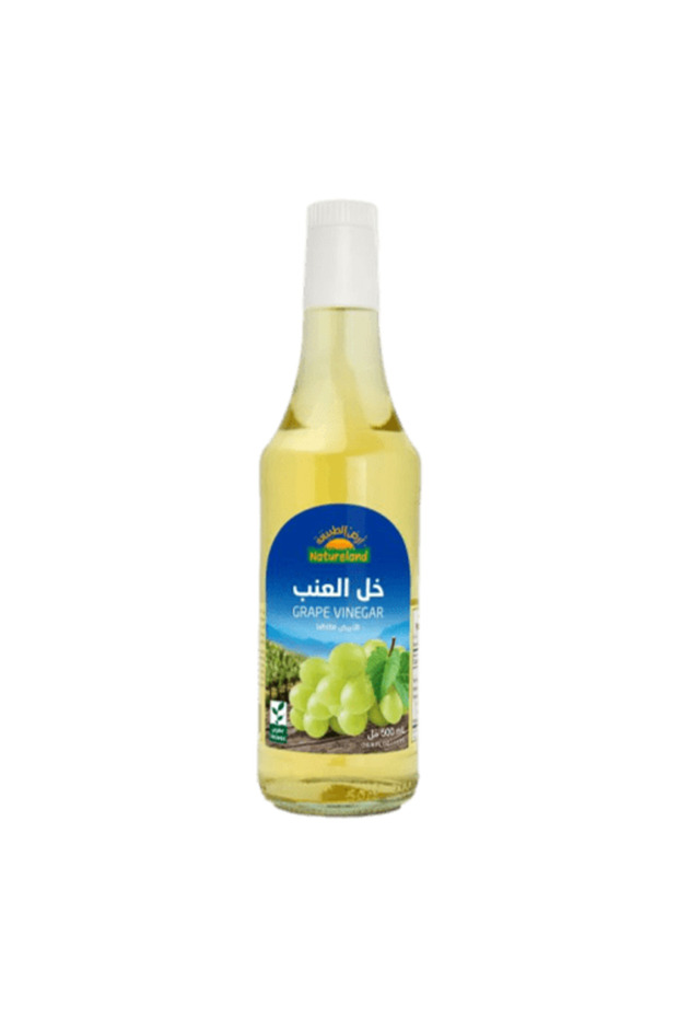 خل العنب الأبيض العضوي 500 مل - أرض الخير