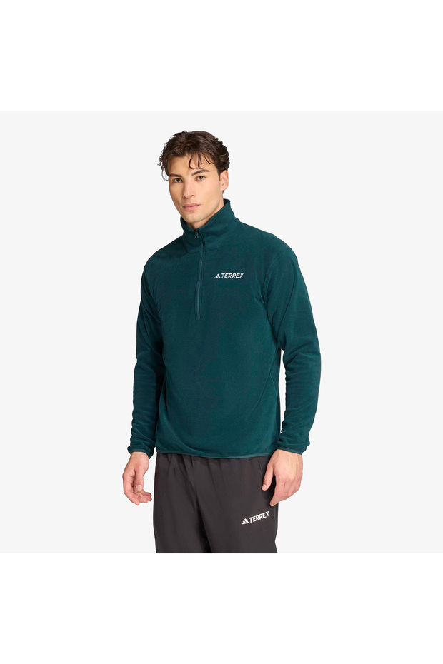 Multi Essentials 1-2 Zip Fleece Men's Green Hiking Fleece