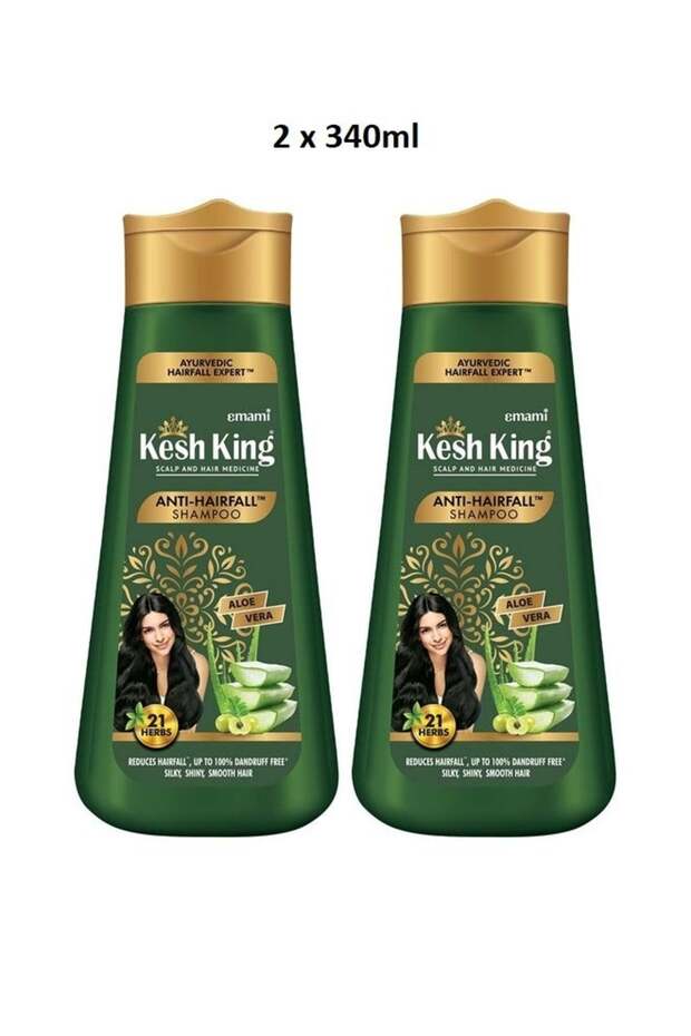 Kesh King Ayurvedic Scalp and Hair Medicine Anti Hairfall Shampoo 340ml Pack of 2