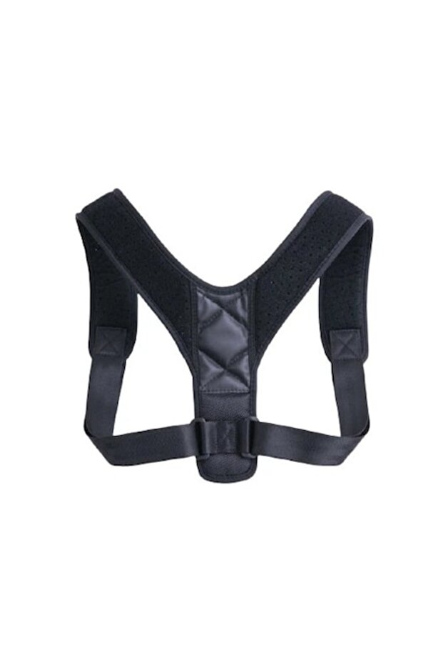 Posture Corrector, Textile, Black - 1