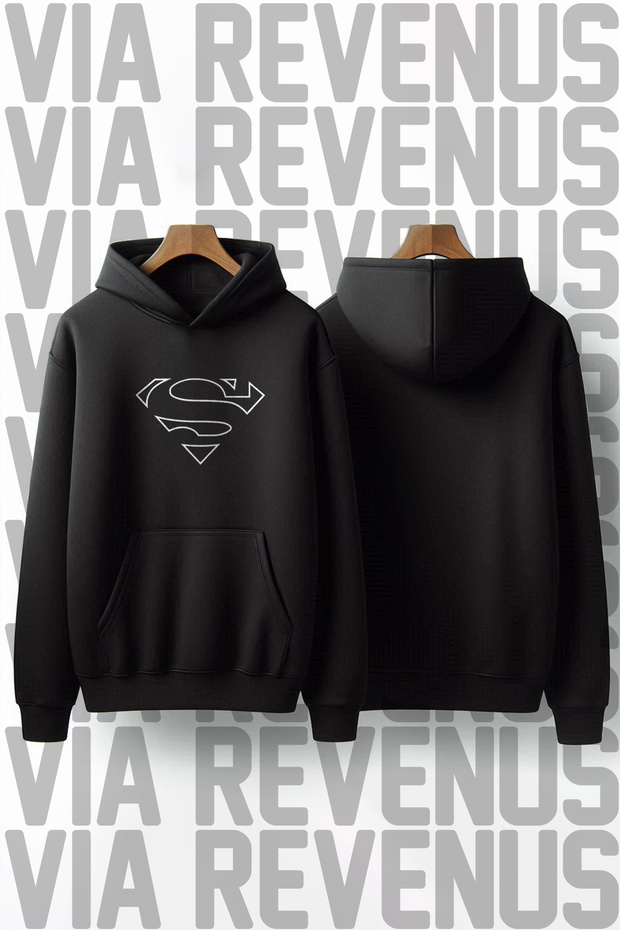 Printed hooded sweatshirt