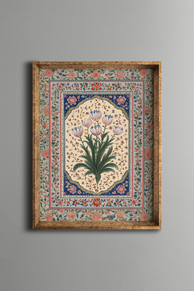 نمط الزهرة - إطار مزخرف بنقشة عتيق - 1