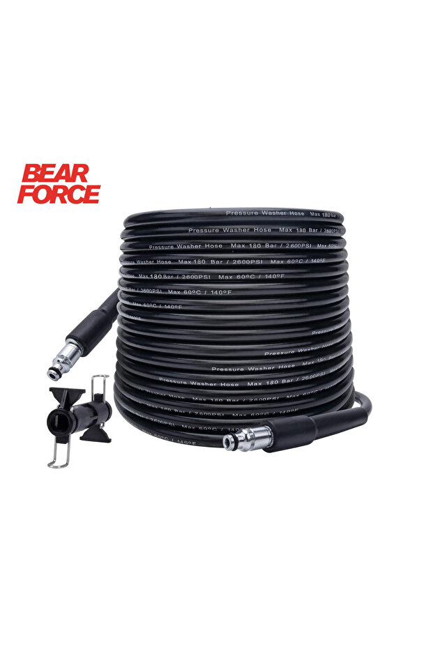 Bear Force 10 Metre Yüksek Basınçlı Yıkama Makinesi Hortumu – Bosch ile Uyumlu Hortum - 1