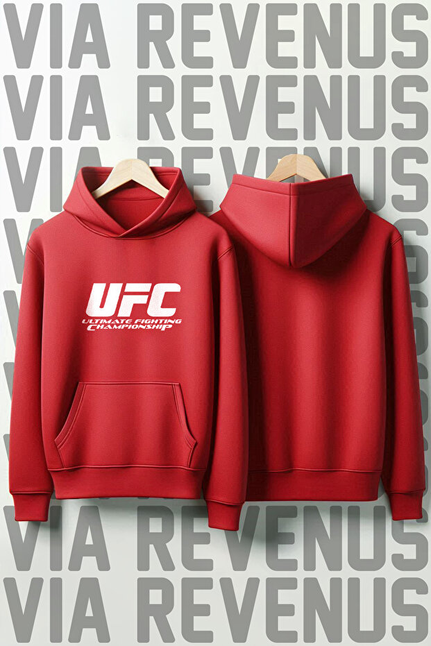 سويت شيرت بقلنسوة مطبوع عليه UFC