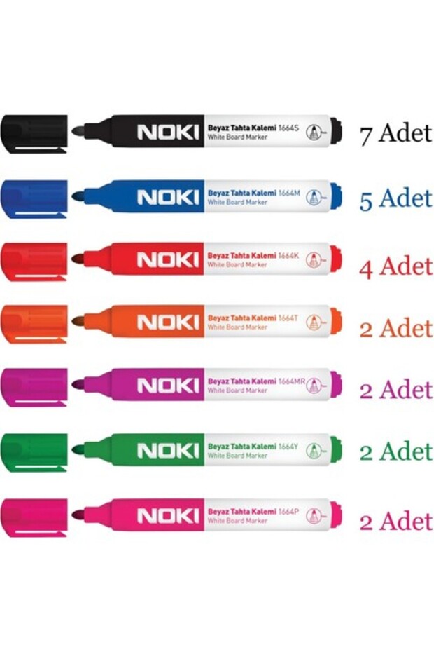 Doldurulabilir Beyaz Tahta Kalemi 24 Lü Set - 2