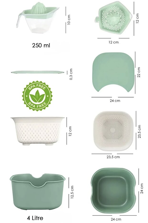 Set 9 bucăți - Verde - 6