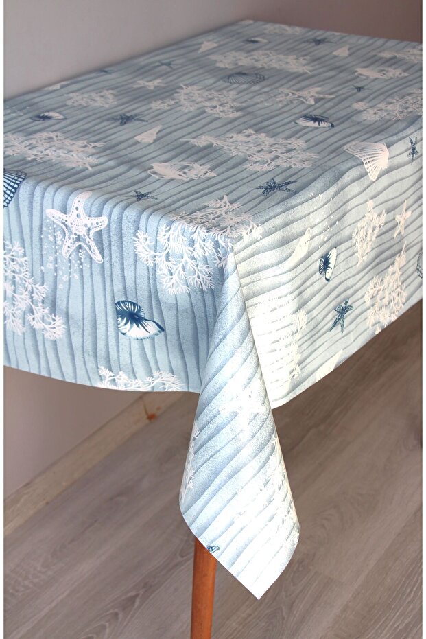 Fiber Erasable Pvc Oilcloth Tablecloth 1227-2Denizkabuk