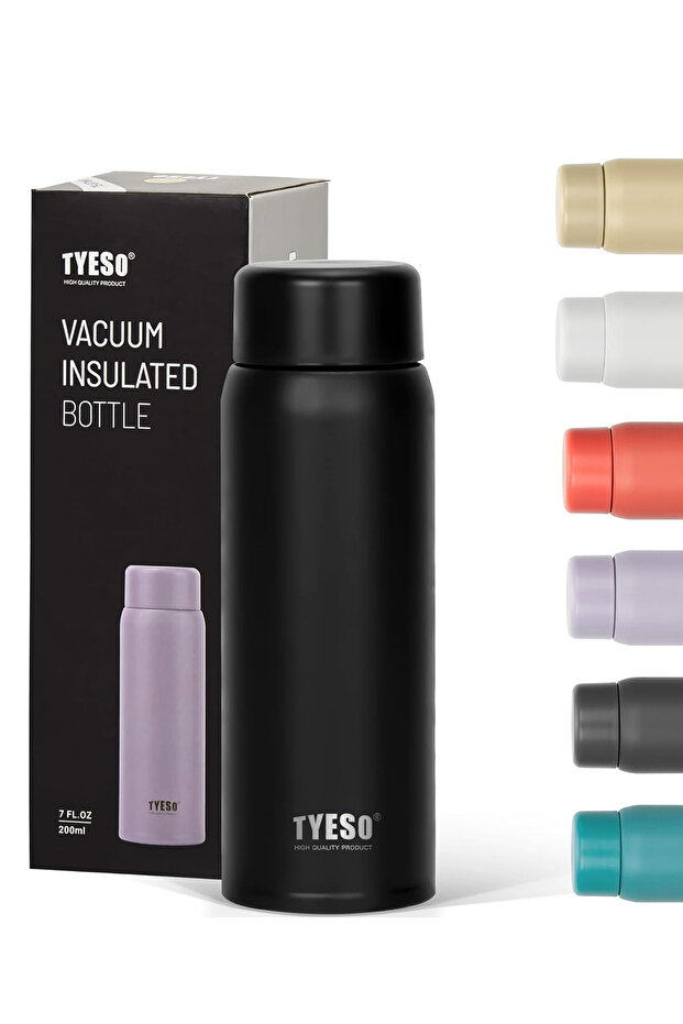 Termos Sıcak ve Soğuk İçecek Su Termosu, Paslanmaz Çelik, Taşıması Kolay, Kahve Bardağı, 200ml - 3