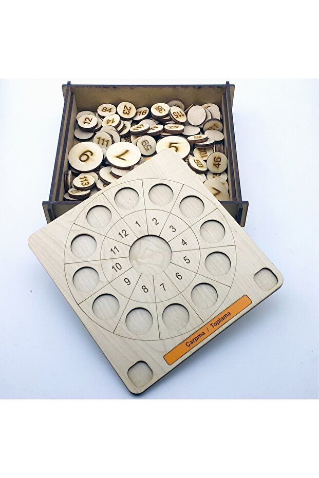 Wooden Multiplication Addition Operation Learning Game | Montessori Educational Math Toy Material