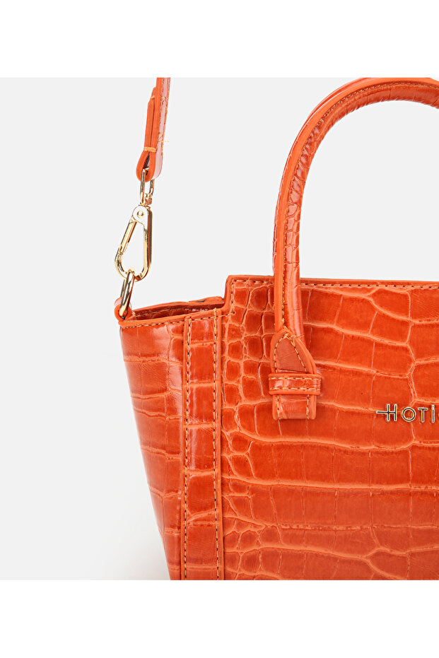 Kadın Turuncu Mini Çanta - 5