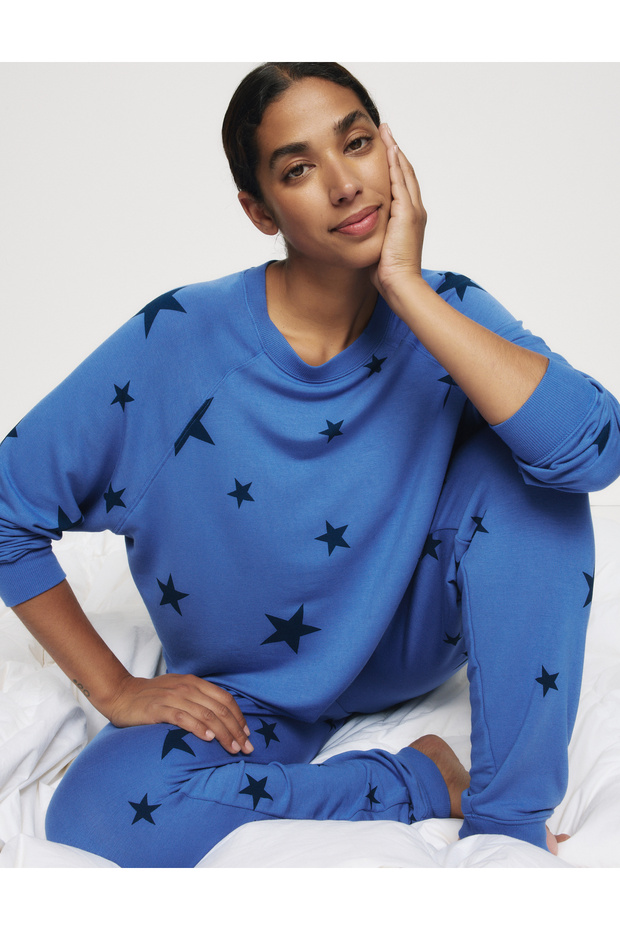 Yıldız Desenli Pijama Altı - 3