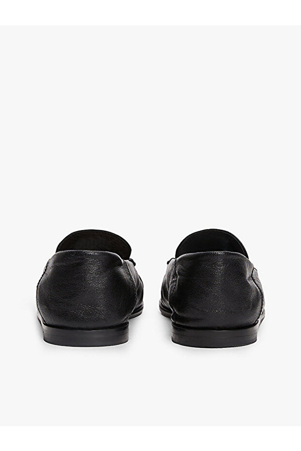 kadın soft leather squared loafer - 4