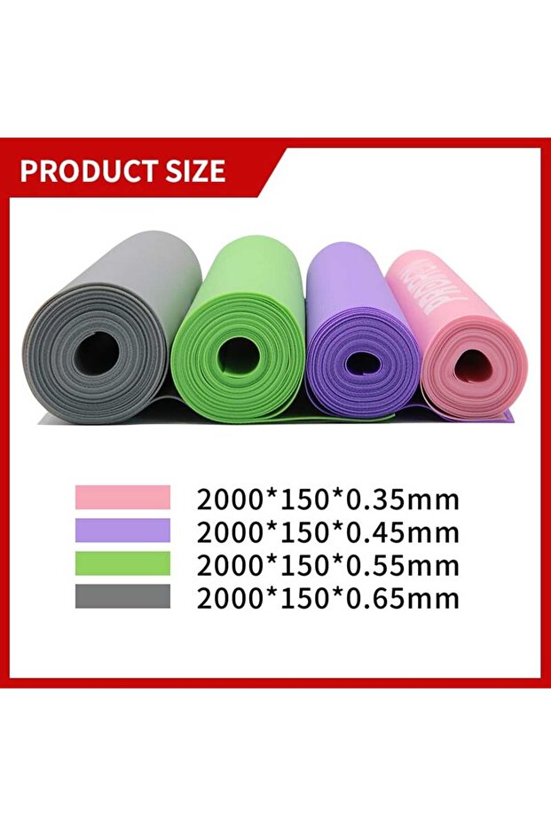 حصيرة /فرش/سجاد يوجا سميكة مضادة للانزلاق مع حزام حمل – Yoga Mat Non-Slip Thick Exercise Mat - 3