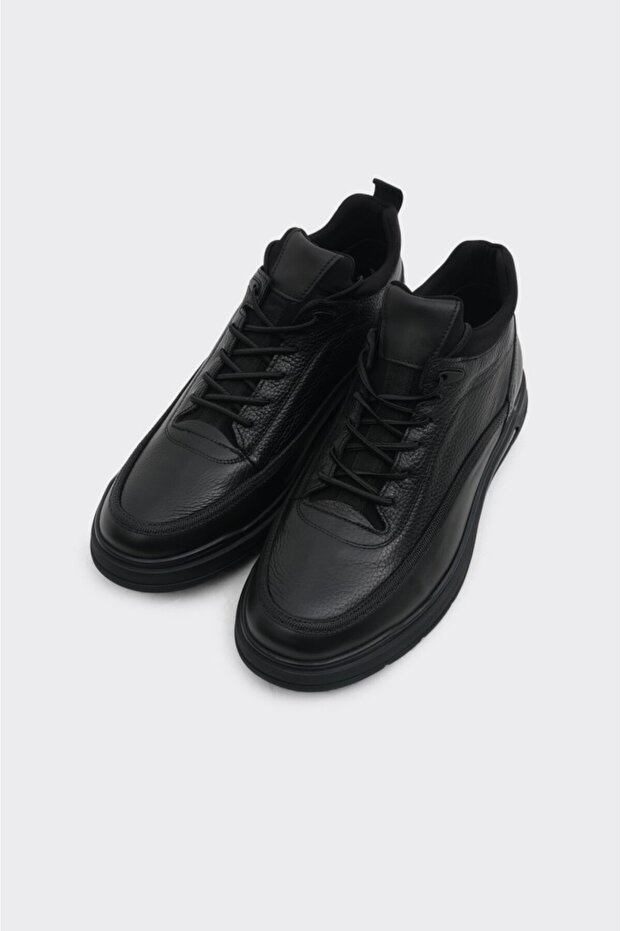 Bağcıklı Hakiki Deri Erkek Bot - 2