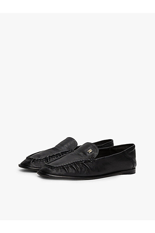 kadın soft leather squared loafer - 2