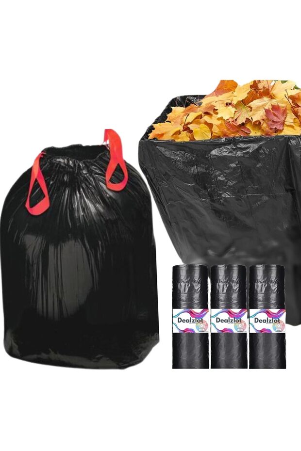 Ultrastrong Outdoor Lawn and Leaf Bags, 16 Count, 39 Gallons (147.6L), Drawstring Easy Tie,