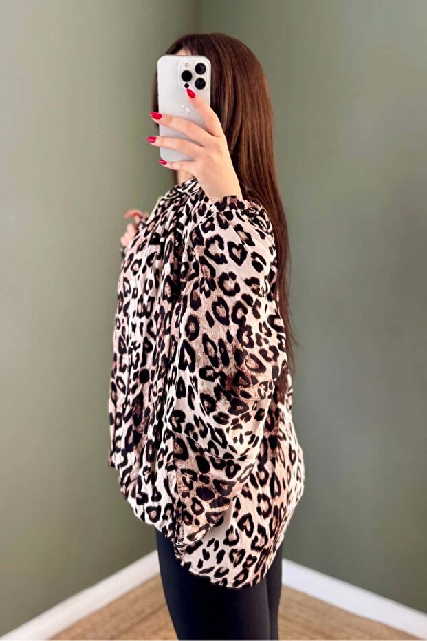 Zr Model Leopar Ceket R9677 - 3