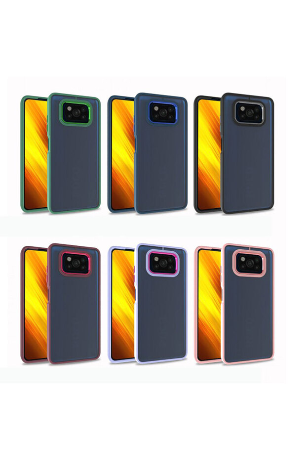 غطاء حماية LCKC Flora لهاتف Poco X3 - أحمر - 4