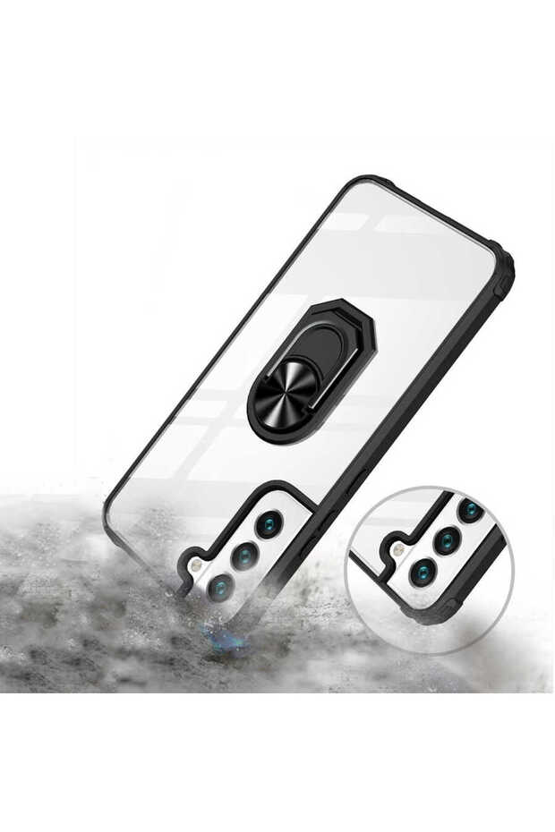 حافظة LCKC متوافقة مع هاتف Galaxy S22 Plus - أسود - 5