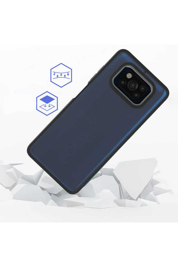 غطاء حماية LCKC Flora لهاتف Poco X3 - أحمر - 3