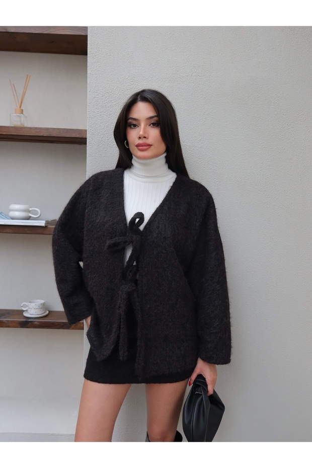 Çift Bağcıklı Kırçıllı Ceket - 3