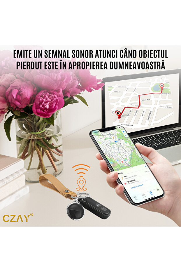 GPS Tracker Anti-Lost Device, Global Coverage, Bluetooth, iPhone Compatible - 4
