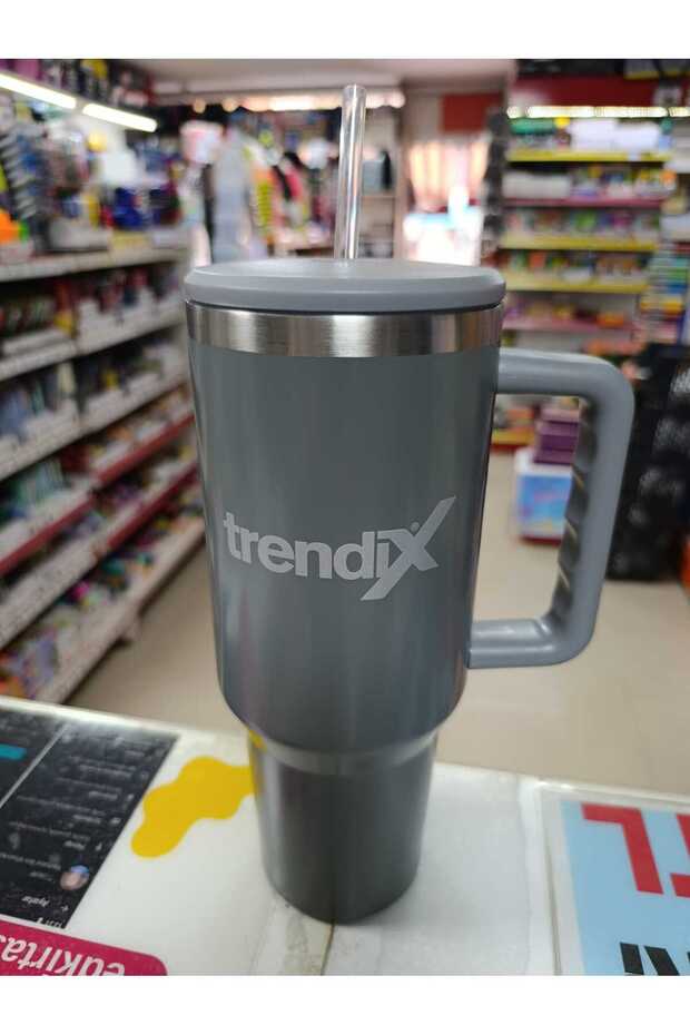 Trendix Steel Insulated Thermos Cup with Straw 750 ml