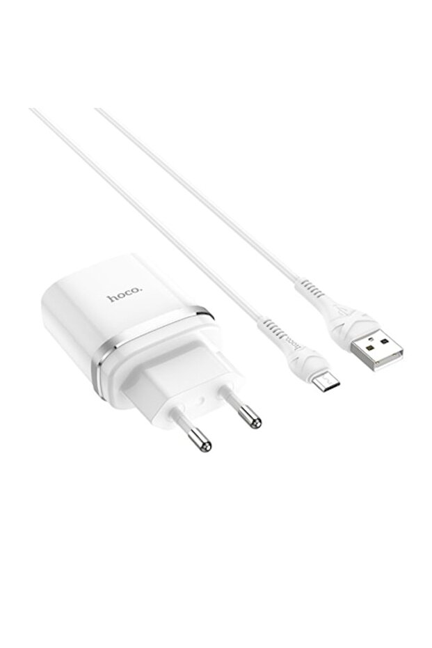 Încărcător de rețea C12Q + cablu de date MicroUSB, alb - 1