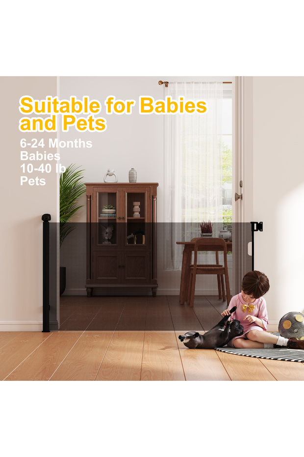 Automatically Closed Baby Safety Gate, Maximum Height up to 1.40m - 1
