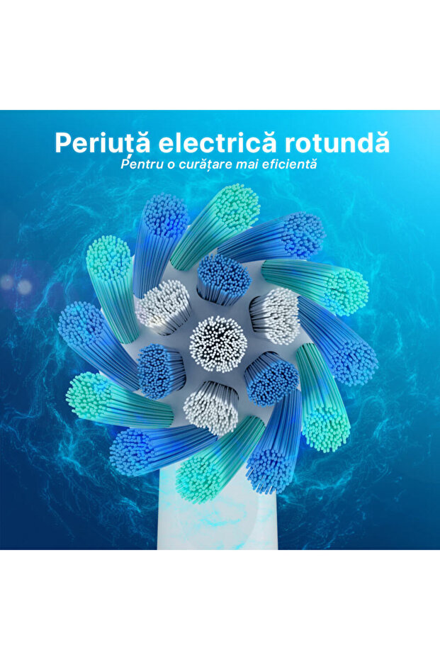 Electric Rotating Toothbrush, 8000 Pulsations/Min, 5 Cleaning Modes, 8 Heads, Smart Timer, IP - 8