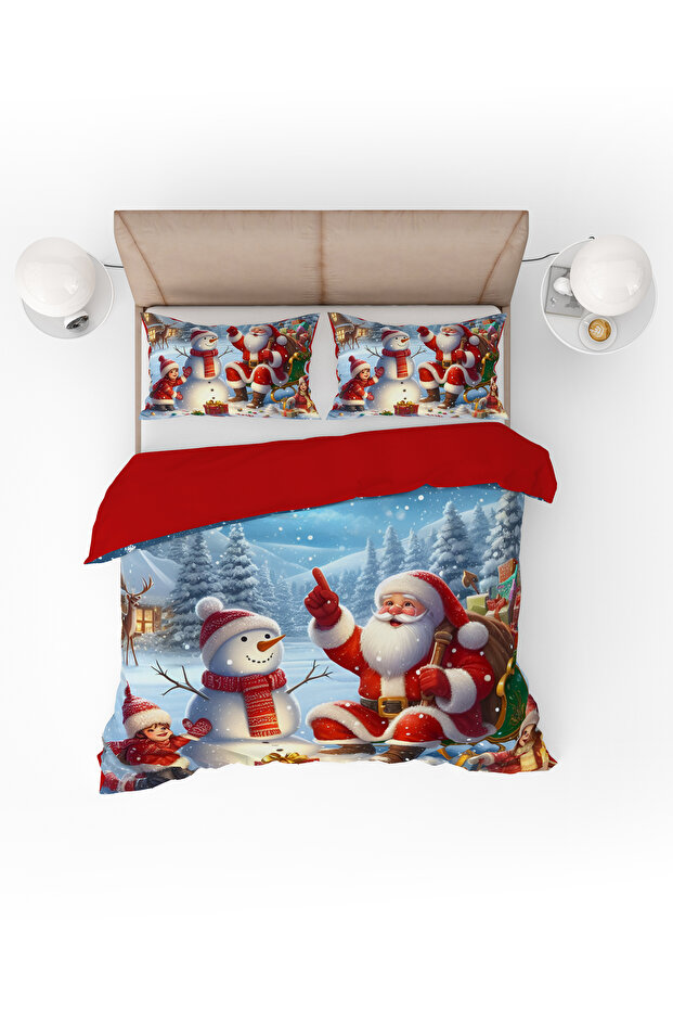 Christmas Patterned Double Duvet Cover Set