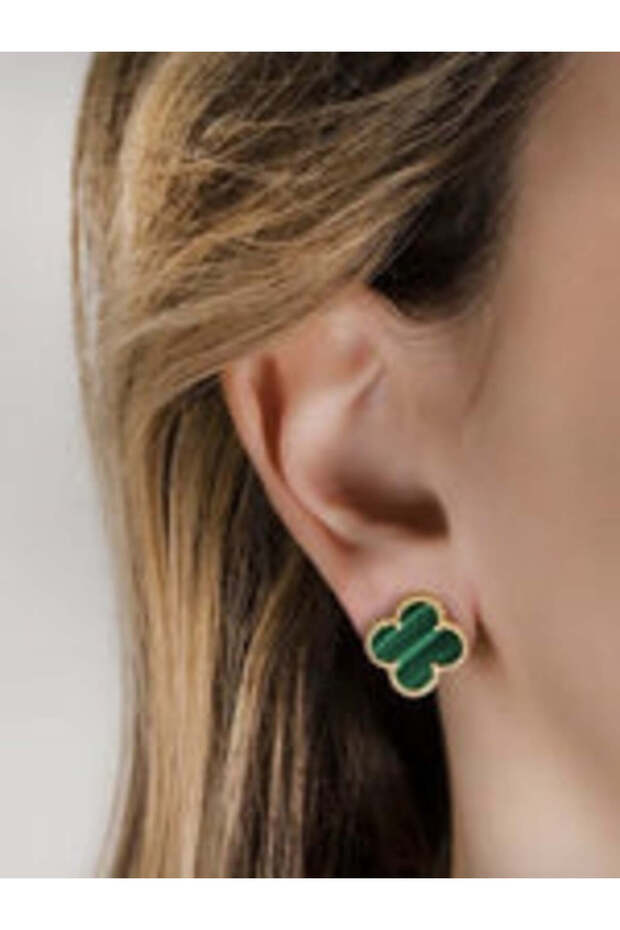 Green Clover Earrings - 4