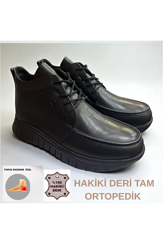 Genuine Leather Orthopedic Non-Slip Sole Heel Spur Boots