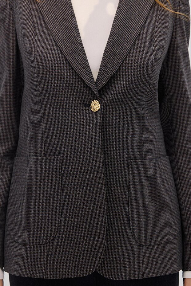 KAZAYAĞI BROŞLU BLAZER - 8