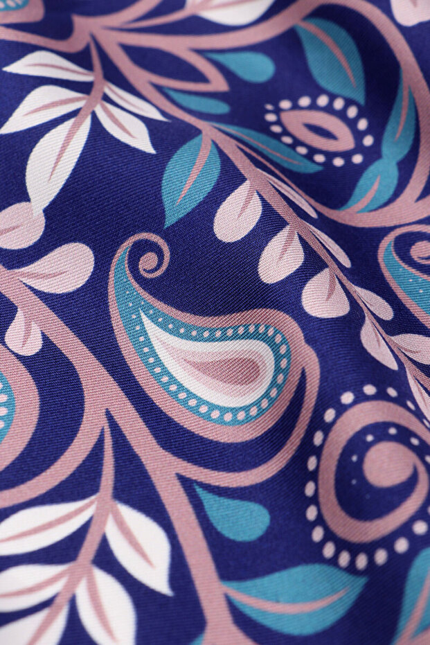 وشاح حريري من نسيج التويل بنمط ساكس باشاك - 2