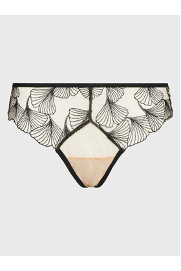 Γυναικείο στρινγκ magic garden μαύρο - 1