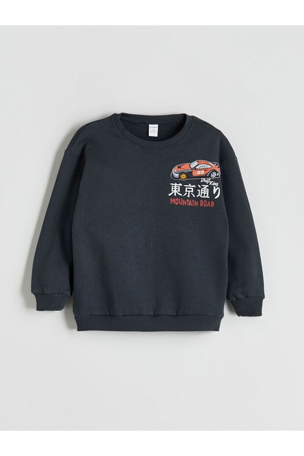 Crew neck boys' sweatshirt