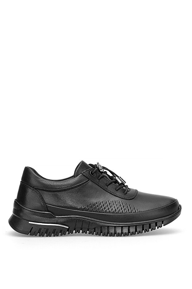 9407 Women's Genuine Leather Casual Shoes Black