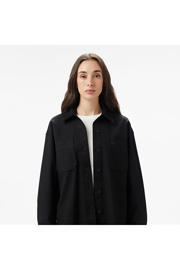Kadın Siyah Gömlek - 4