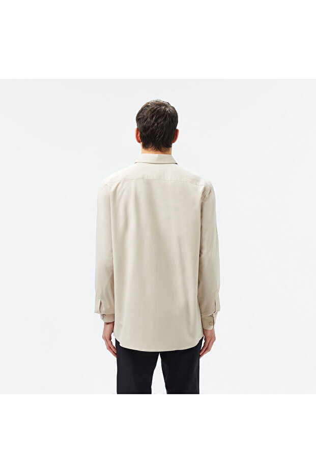 Erkek Regular Fit Bej Gömlek - 2
