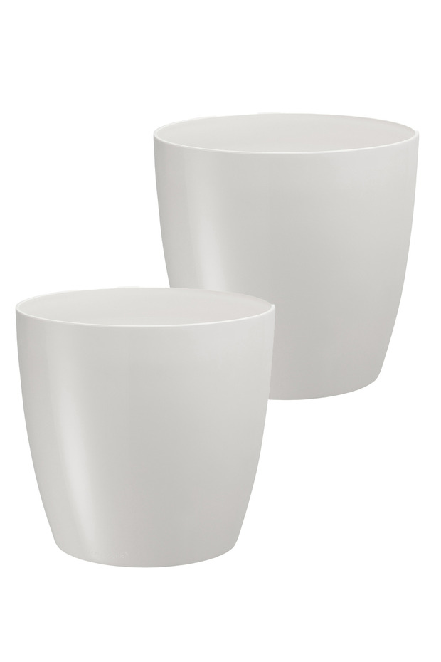 “2 Adet No:4 –7.4 Litre Tabaksız, Drenaj Izgaralı, Parlak Tasarımlı Dekoratif Bitki ve Çiçek Saksısı - 2