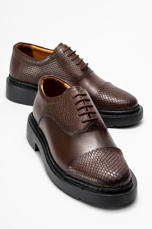 Genuine Leather, Eva Sole, Crocodile Print, Inner and Outer Leather, Custom Made Leather Men's Shoes