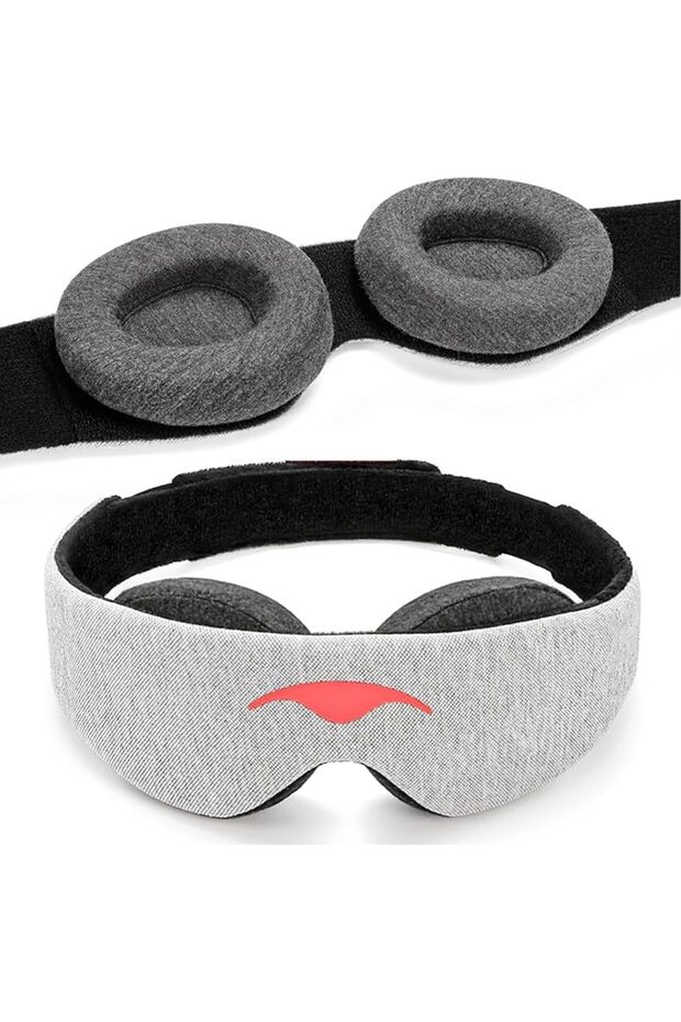 Sleep Mask - 100% Blackout Eye Mask - Zero Eye Pressure - Adjustable Eye Cups - Guaranteed Deepest-P