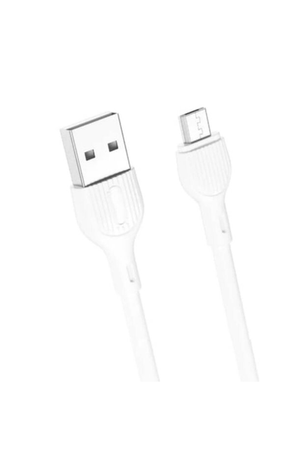 ElectroCharge Input Charging/Data Cable, Micro-USB, 2A, 2m, White