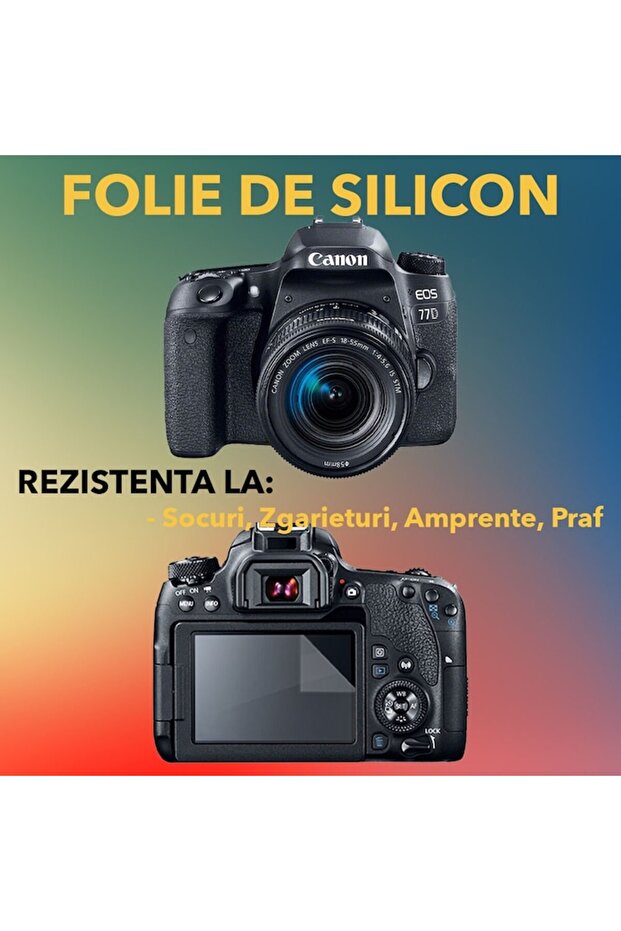 Protection set compatible with Canon EOS 77D, Focus Shield - 2