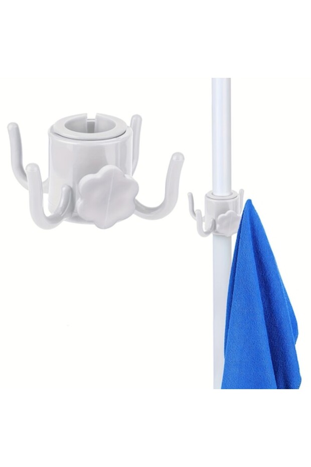 Λευκό γάντζο για ομπρέλα θαλάσσης – BeachHook Essentials