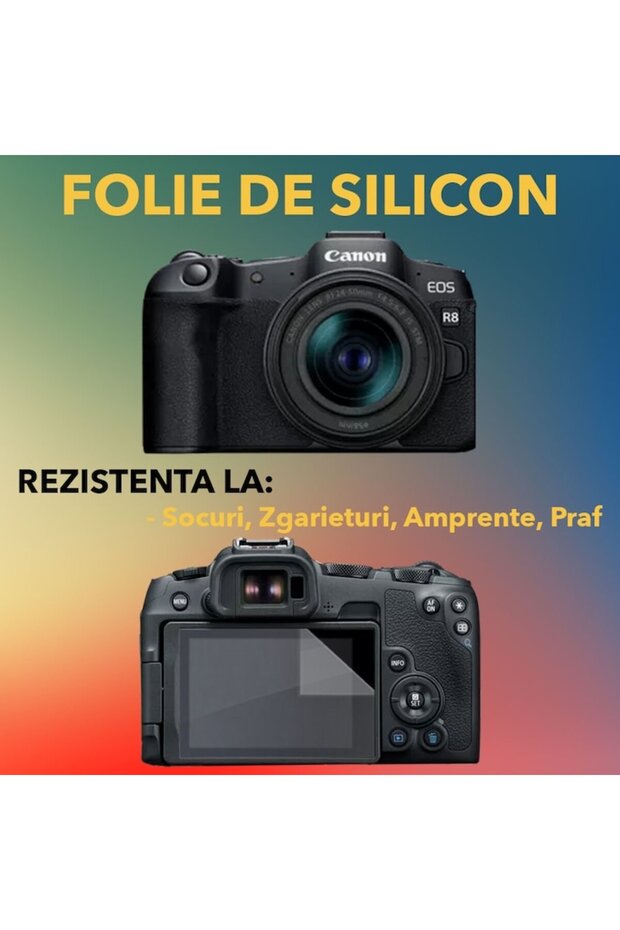 Protection set compatible with Canon EOS R8, Focus Shield - 2